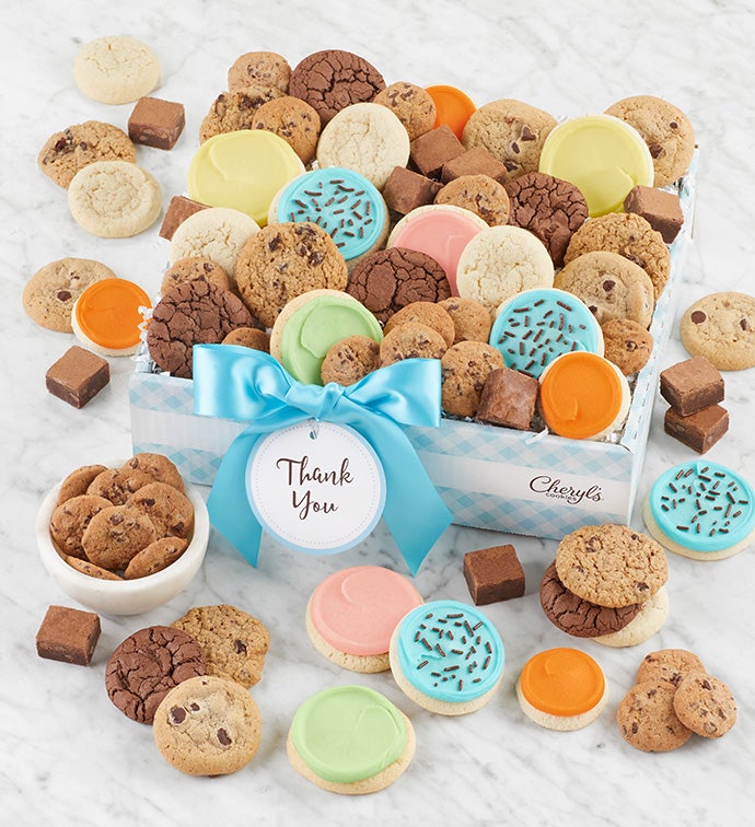 Cheryl's Dessert Tray Gift Box - Medium - Thank You